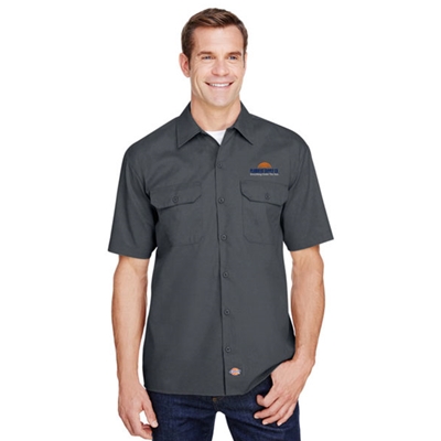 PS111<br>Dickies Men's Flex Short-Sleeve Twill Work Shirt